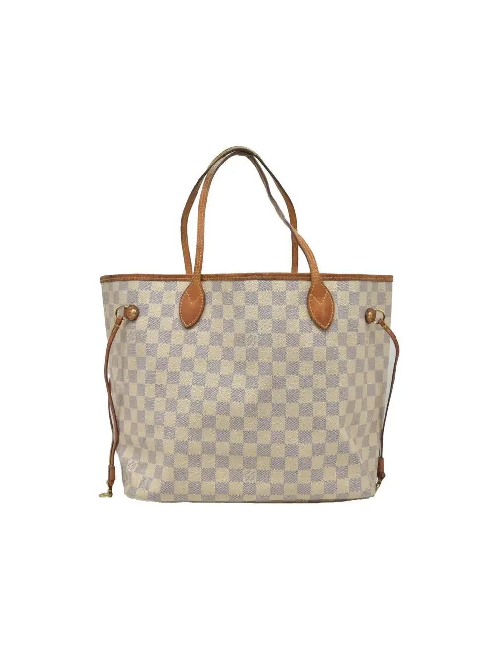 $2170 Louis Vuitton Damier Azur Neverfull MM AR0115